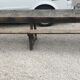 Bureau d'écolier de 3,30 m en bois 7 places