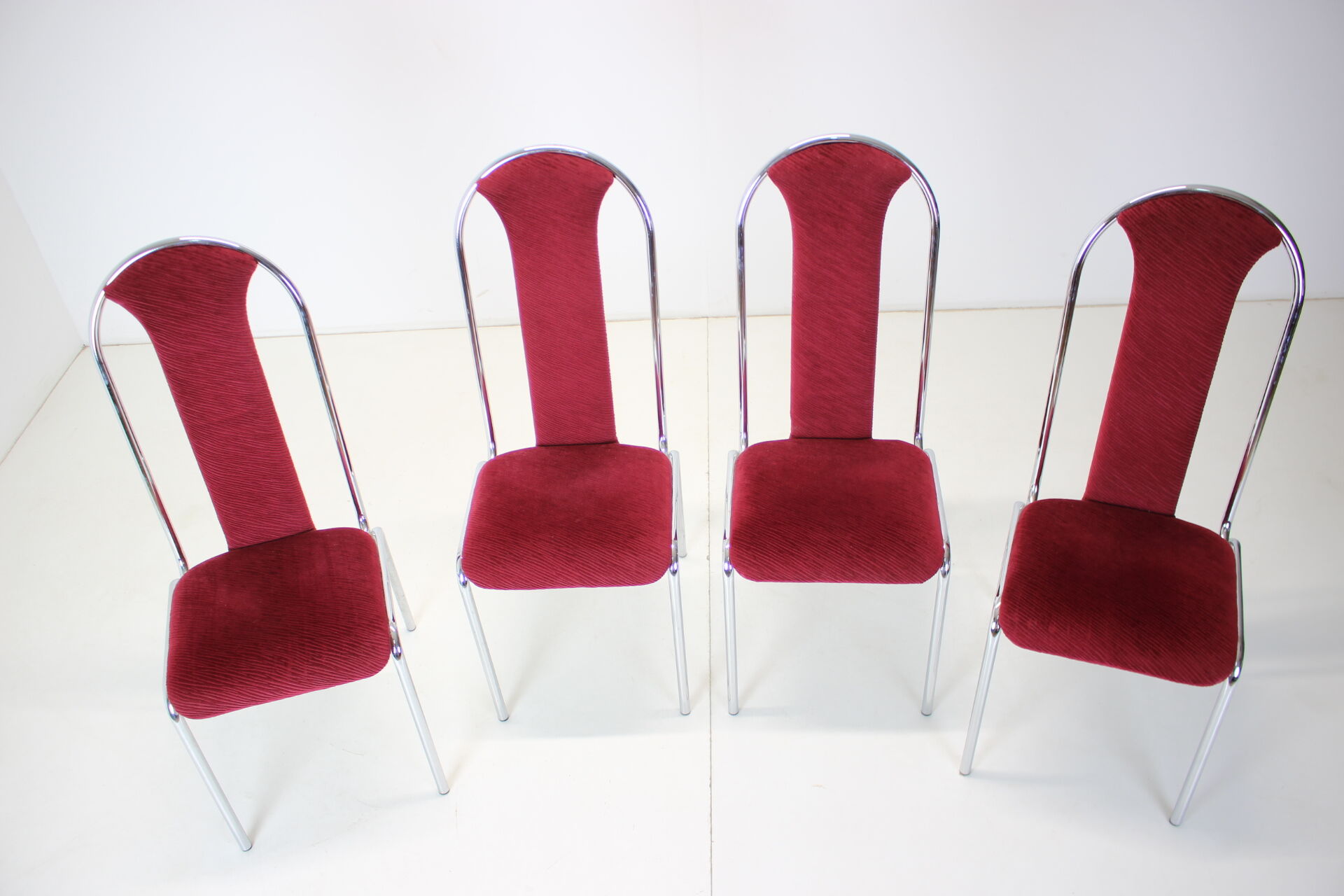 Set of four dining chairs, czechoslovakia,1980s kovobel