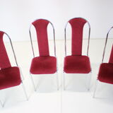 Set of four dining chairs, czechoslovakia,1980s kovobel