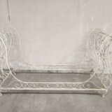 Bed former romantic wrought iron 1900