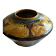 Chomel. 1931. Art Deco vase “Garden of Eden”. Glazed terracotta, 16 cm high