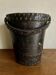 Studded leather wastepaper basket Arts & Crafts 1920 popular art