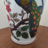 Porcelain vase with peacock decoration