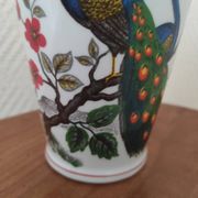 Porcelain vase with peacock decoration