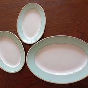 Plat ovale et raviers "Meudon" K&G Lunéville