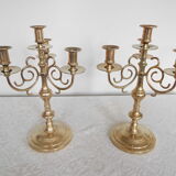Brass chandelier 4 burners 3 branches