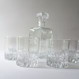 Set verres et carafe à whisky vintage
