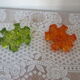 Candle holder shape puzzle piece
