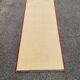 Long Persian rug in burgundy red wool with flowers, handmade 205x70