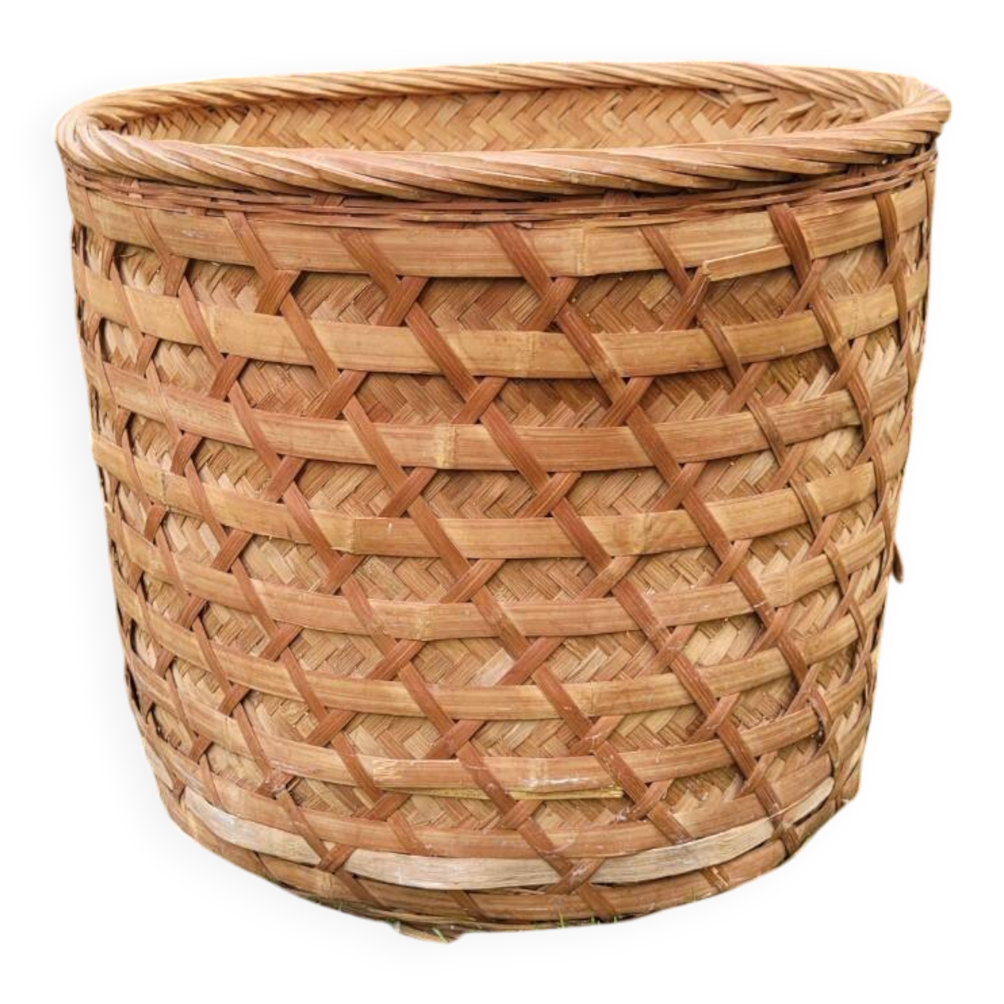 large vintage wicker basket from the 70s.