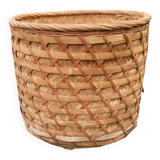 large vintage wicker basket from the 70s.