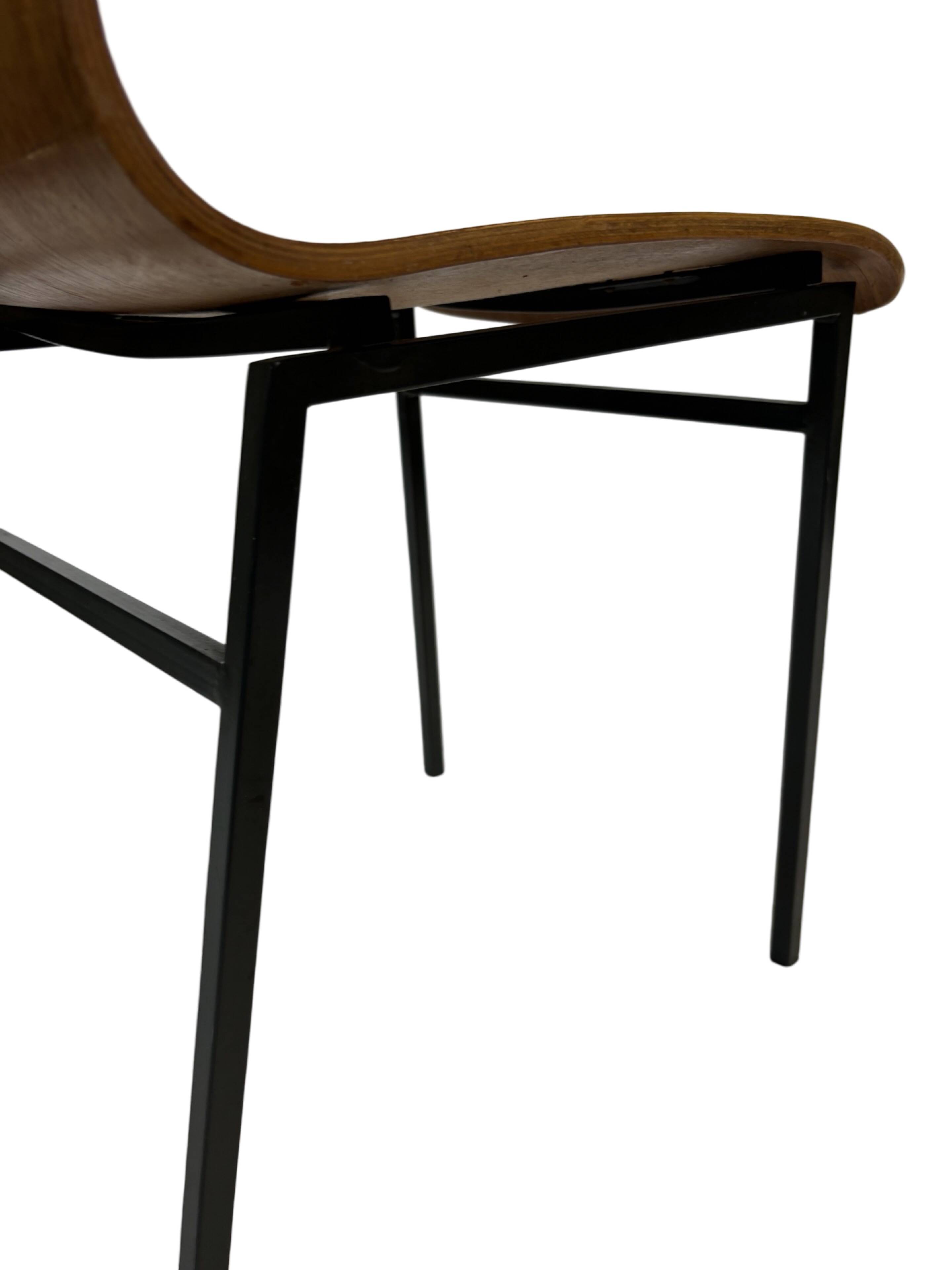 Vintage Friso Kramer for Auping 'Euroika' plywood dining chair, The Netherlands 1960's