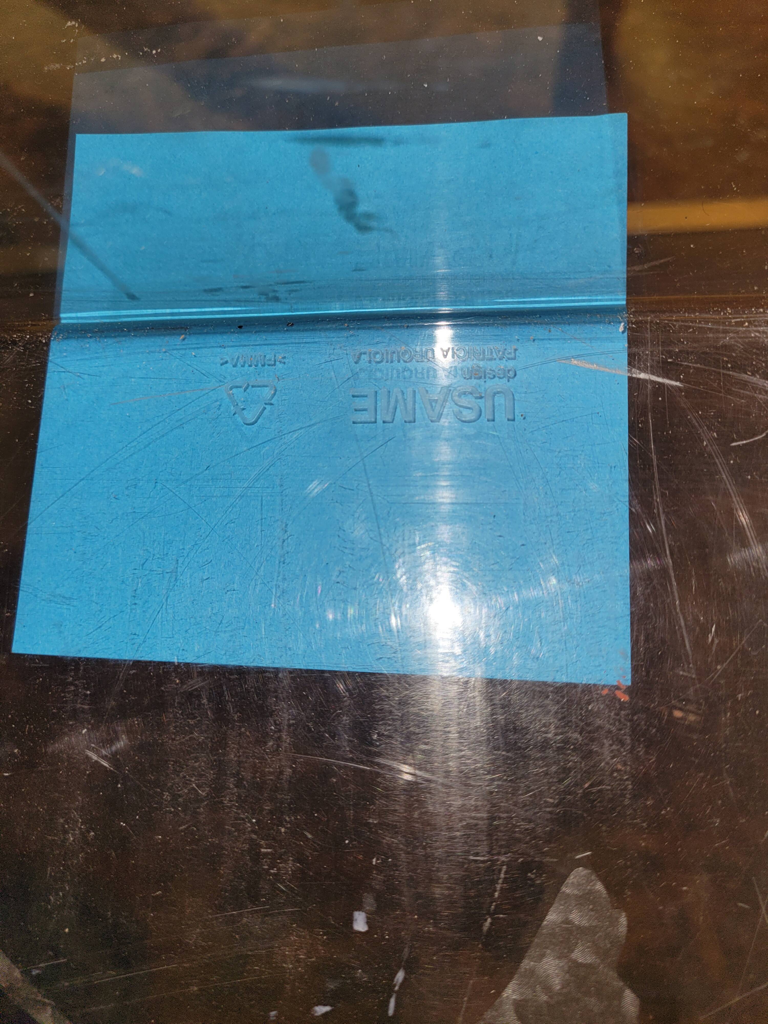 Plexiglas coffee table by Patricia Urquiola