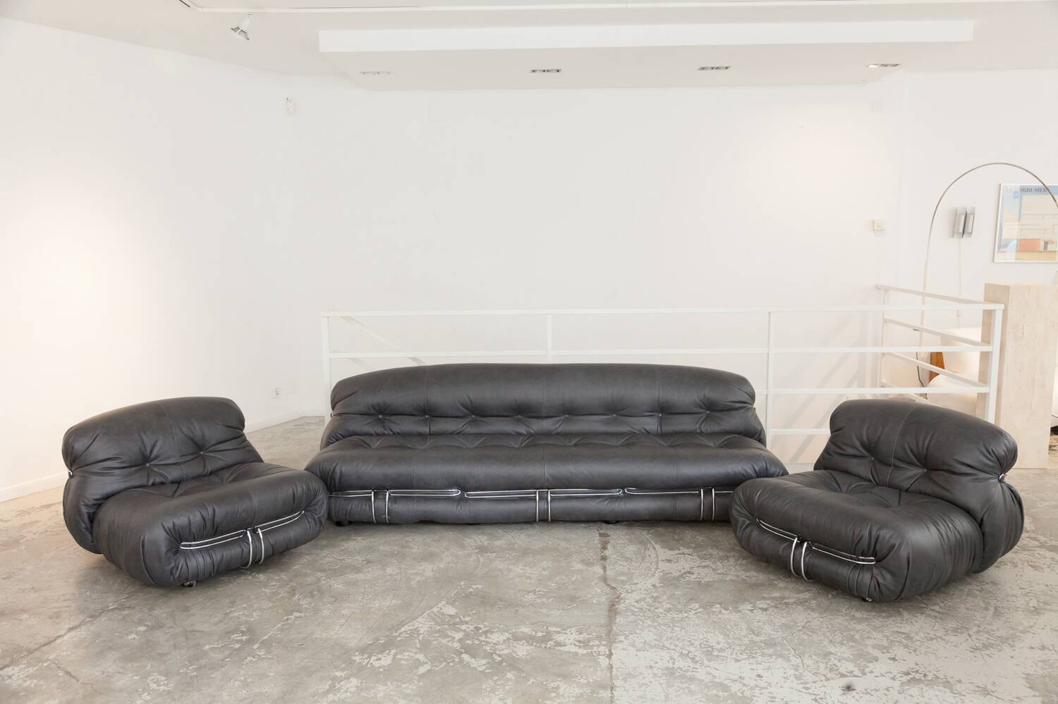 Soriana Set : Sofa and 2 Sofa Chairs by Afra and Tobia Scarpa for Cassina