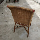 Vintage rattan armchair