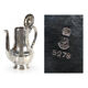 Silver metal tea set