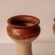 Pair of ceramic candle holders by Gunni Nordstrøm, Denmark, 1960s.