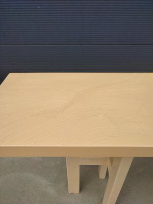 Cream resin console by Jean Claude Dresse, Belgium, 1970