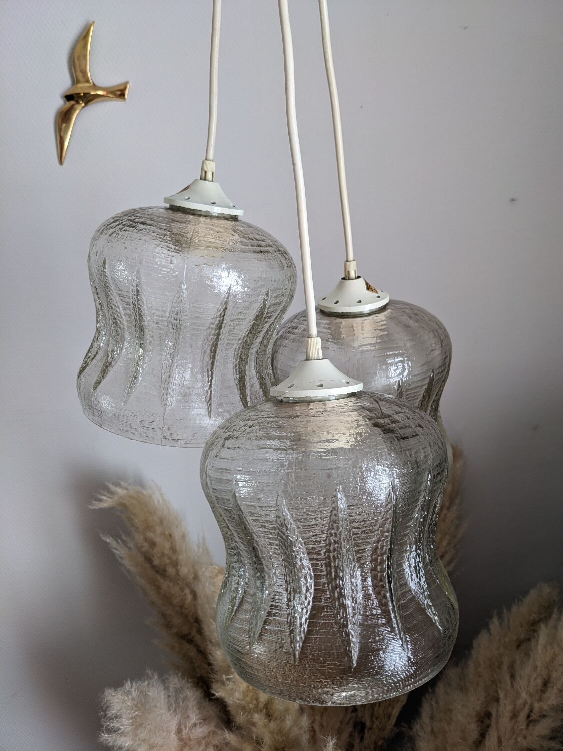 Vintage pendant lamp designate Italian Relux