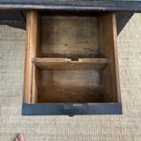 Office XIXth lacquered black and under hand beveled glass