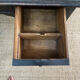 Bureau XIXeme laqué noir et sous main verre biseauté