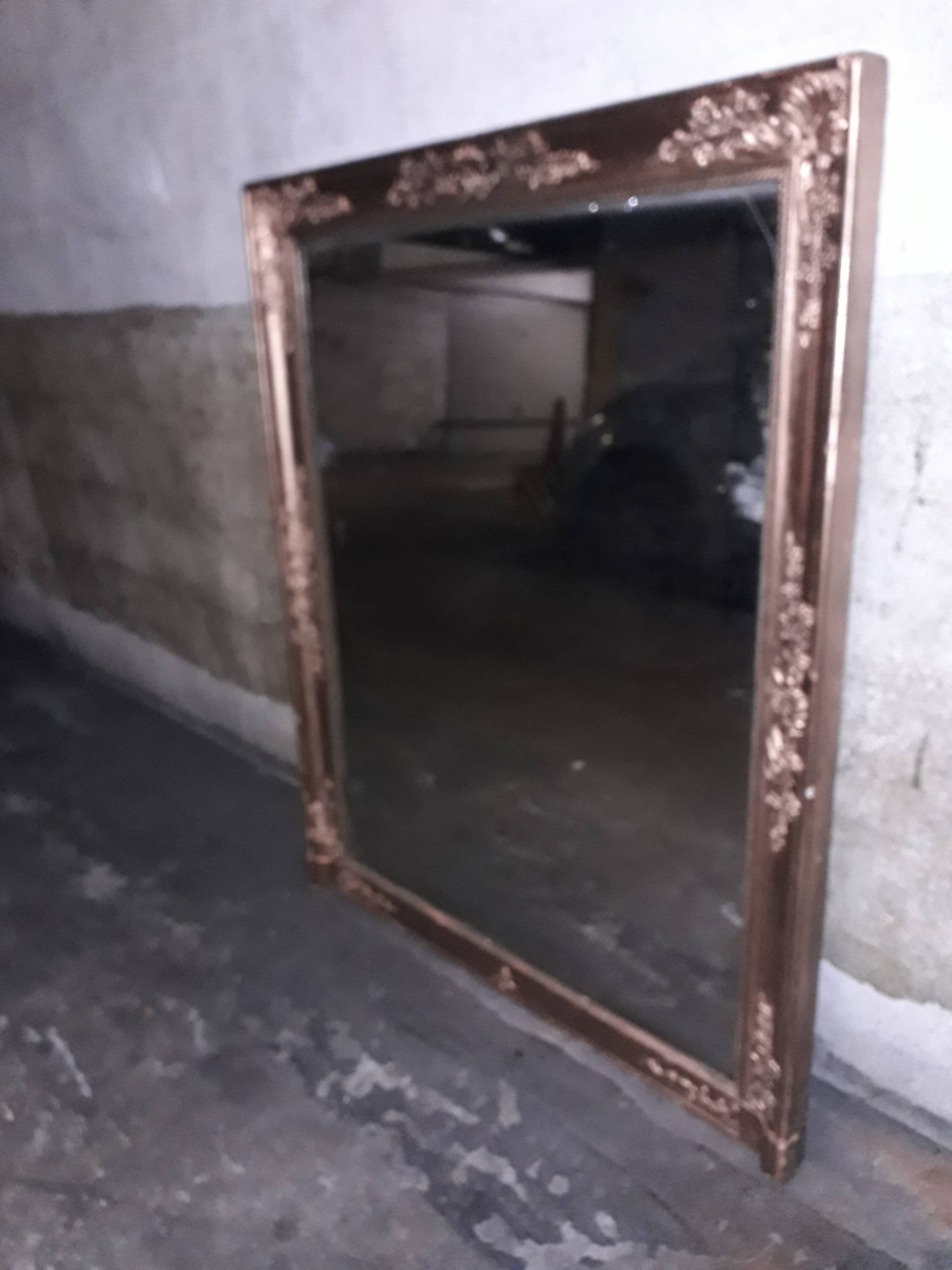 Golden mirror from period restoration