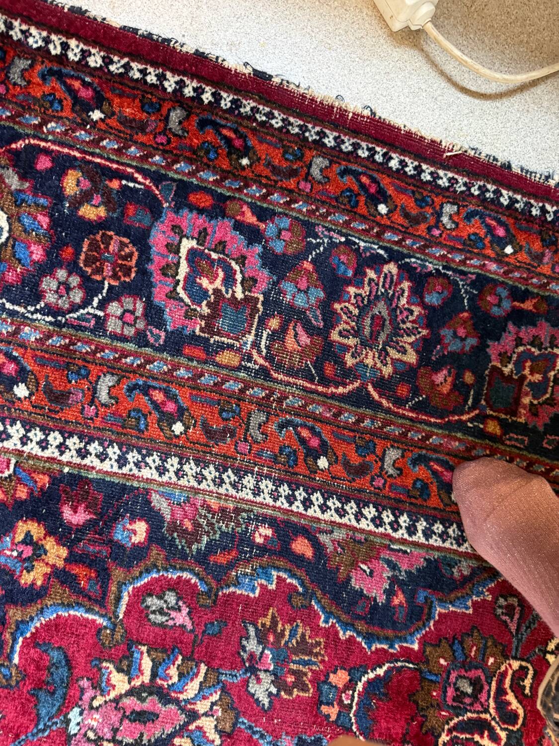 Large vintage Persian rug