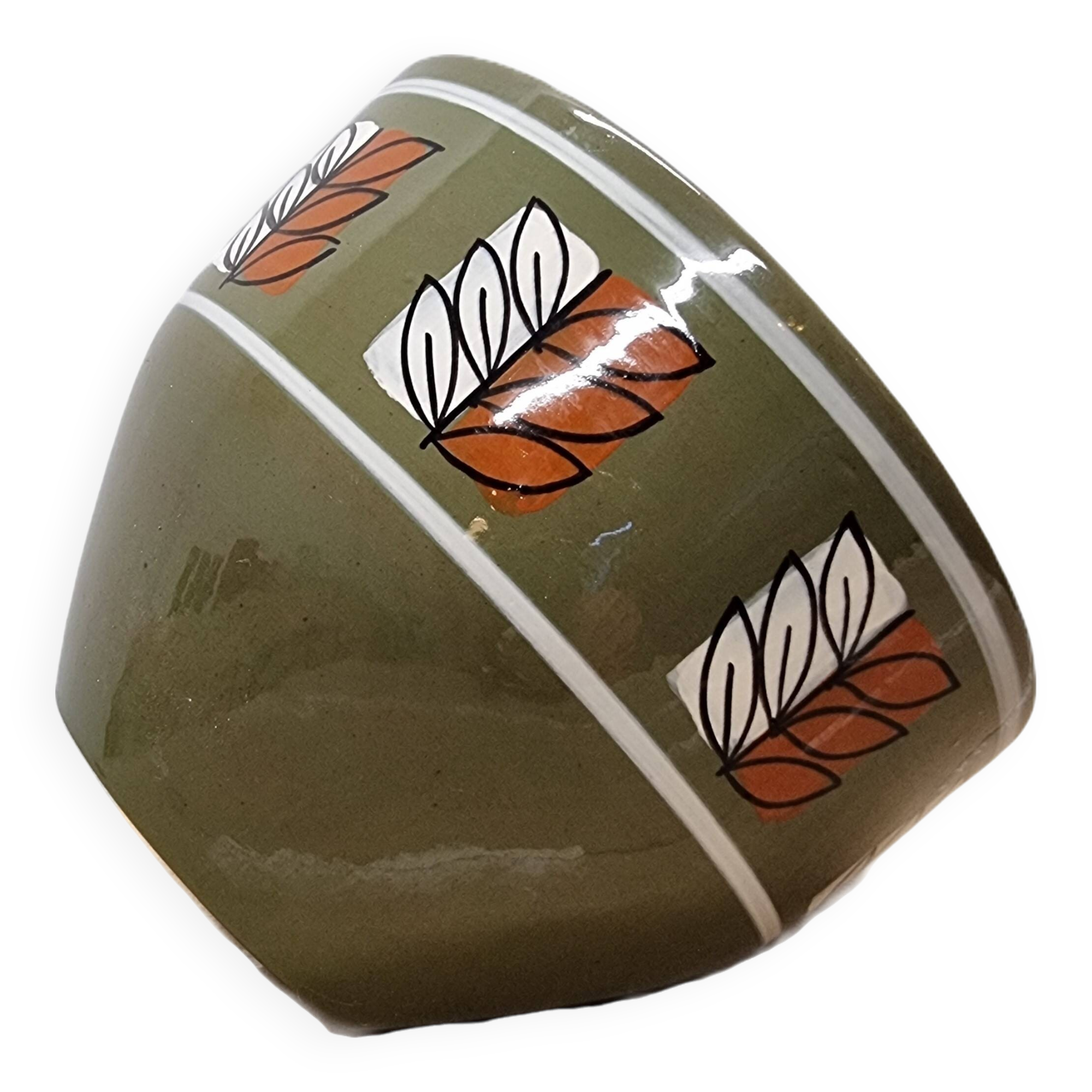 West Germany Bowl Marked Ceramano Hot Pot, 1950s/60s