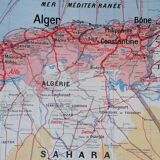 Old Vidal Lablache map N°11 Algeria Tunisia Sahara