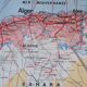 Old Vidal Lablache map N°11 Algeria Tunisia Sahara