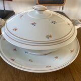 Limoges porcelain service with flowers
