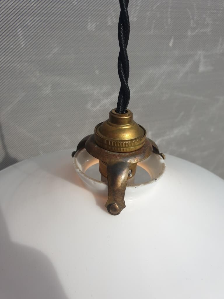 Art Deco opaline pendant lamp