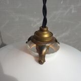 Art Deco opaline pendant lamp