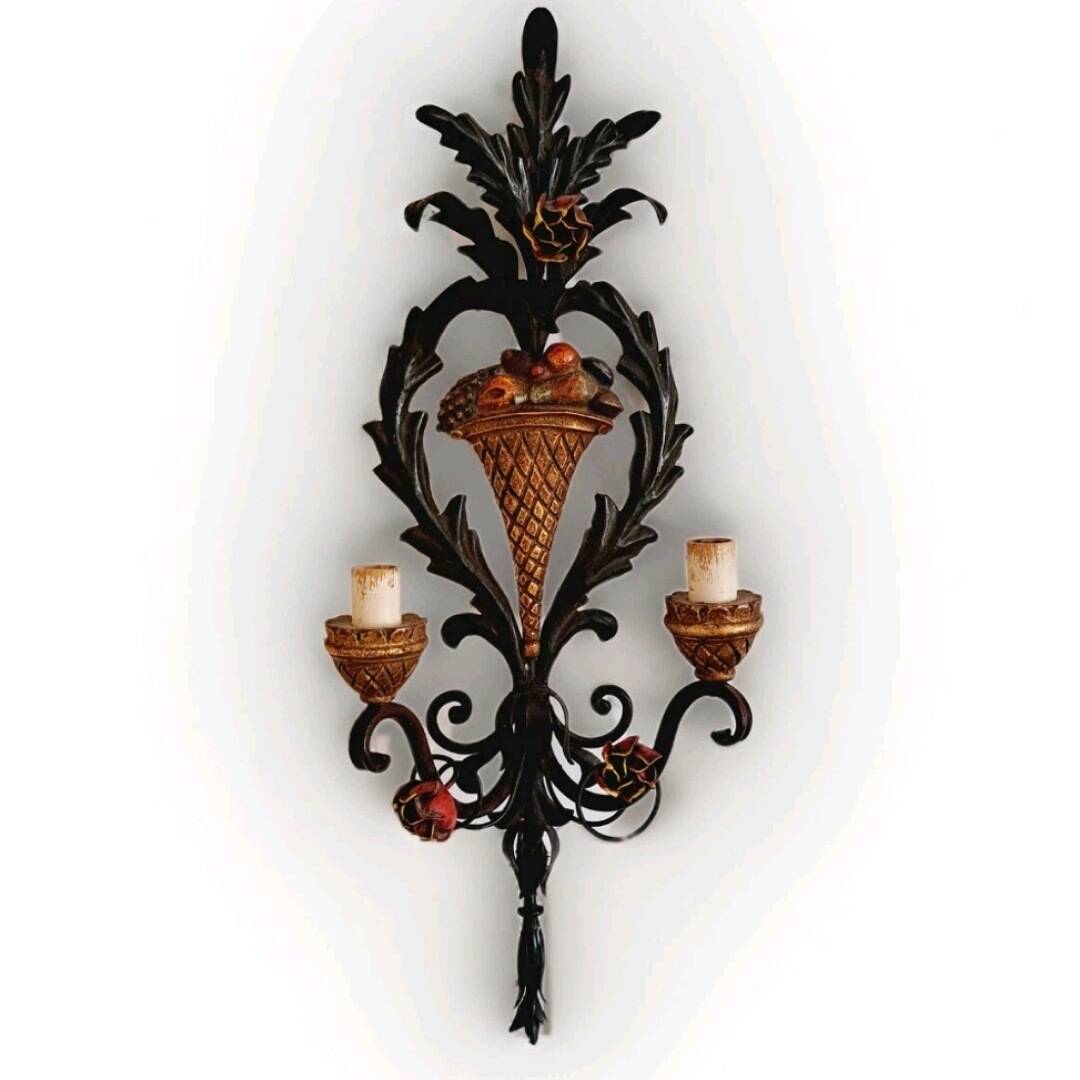 Large Florentine wall light by Salvadori
