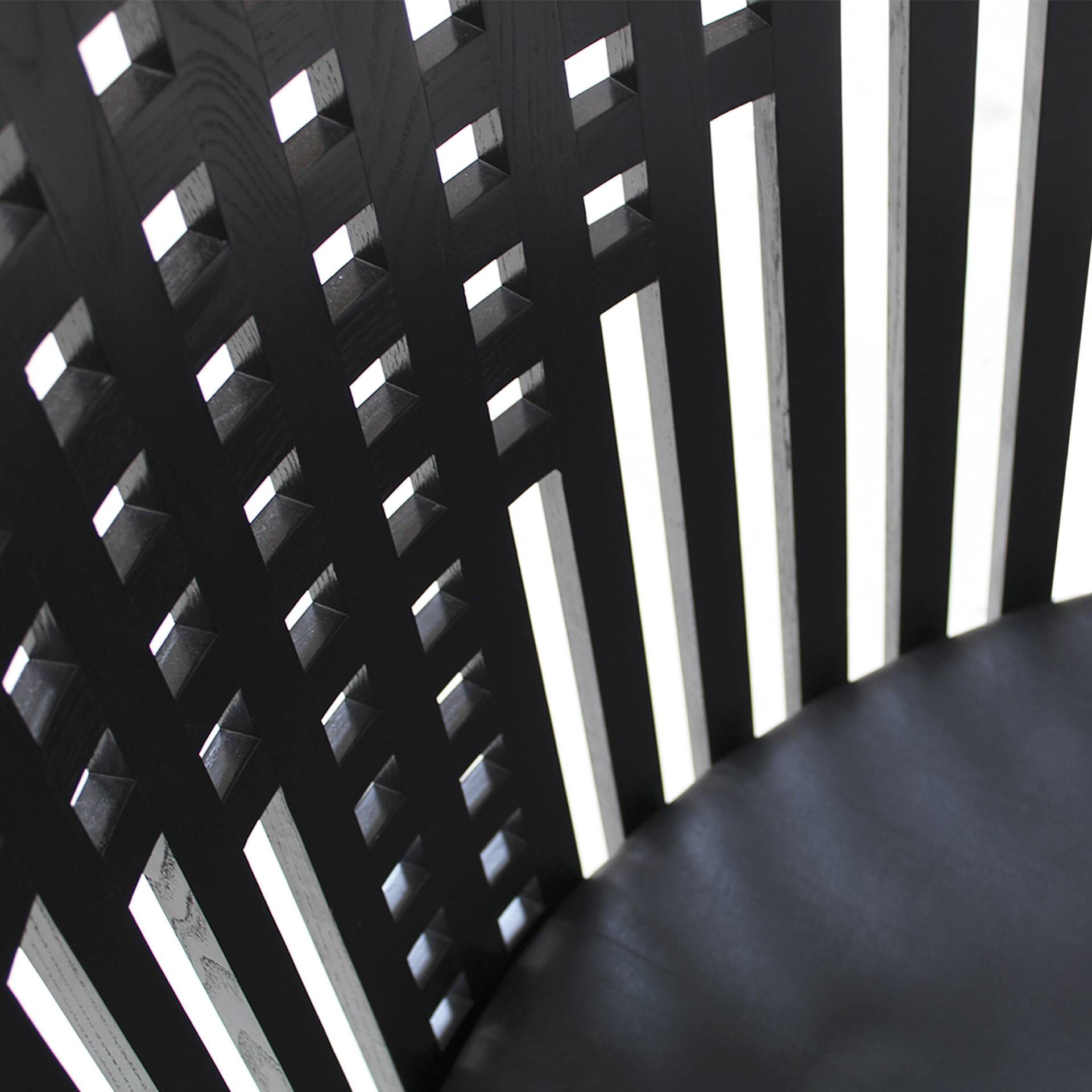 Charles Rennie Mackintosh Black Ashwood Willow Italian Pair of Armchairs