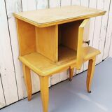 Bedside pair in Sycamore, Art Deco, 40-50 's