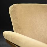Mid-century norwegian modern two-seater sofa stressless pegasus low back loveseat from ekornes