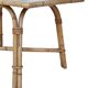 Audoux Minnet style coffee table in rattan and ceramic by Georges Chassin