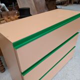 Vintage pink chest of drawers