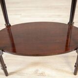 Early 20th Century English Walnut Oval Coffee Table, 1950s