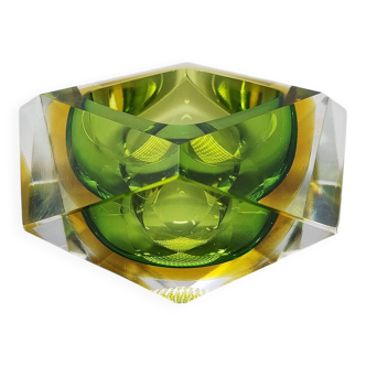 1960s Astonishing Green Ashtray or Vide Poche By Flavio Poli for Seguso