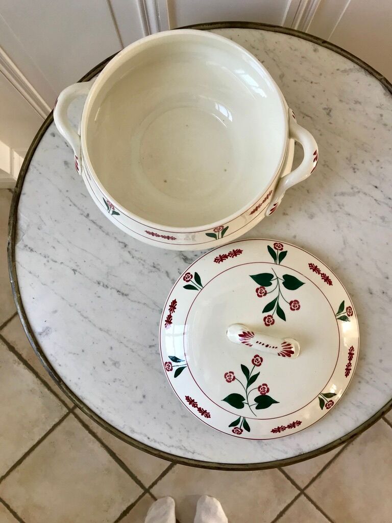 soup tureen Saint-Amand model "Saint-Brice" / Nancy 30-40s