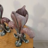 Pair of glazed ceramic vases