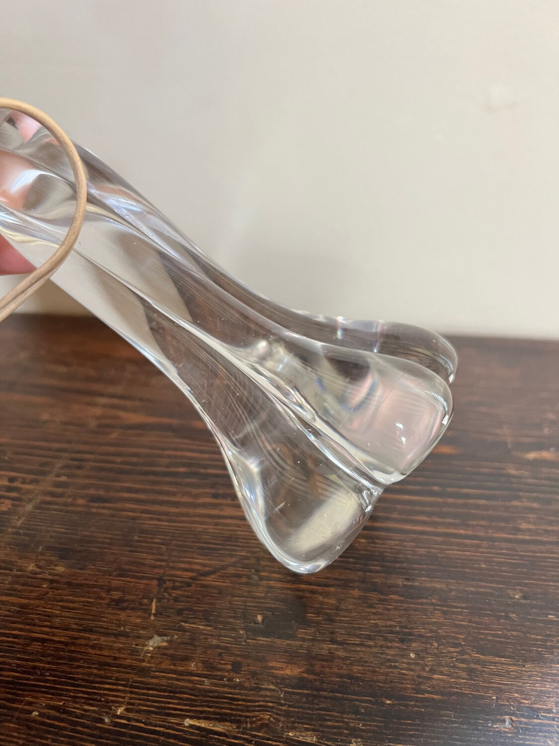 Crystal bedside lamp foot