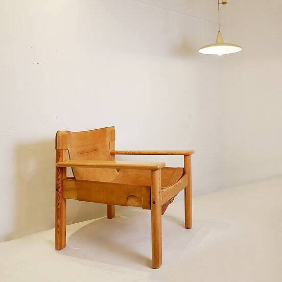 Vintage safari lounge armchair 'Natura' by Karin Mobring for Ikea