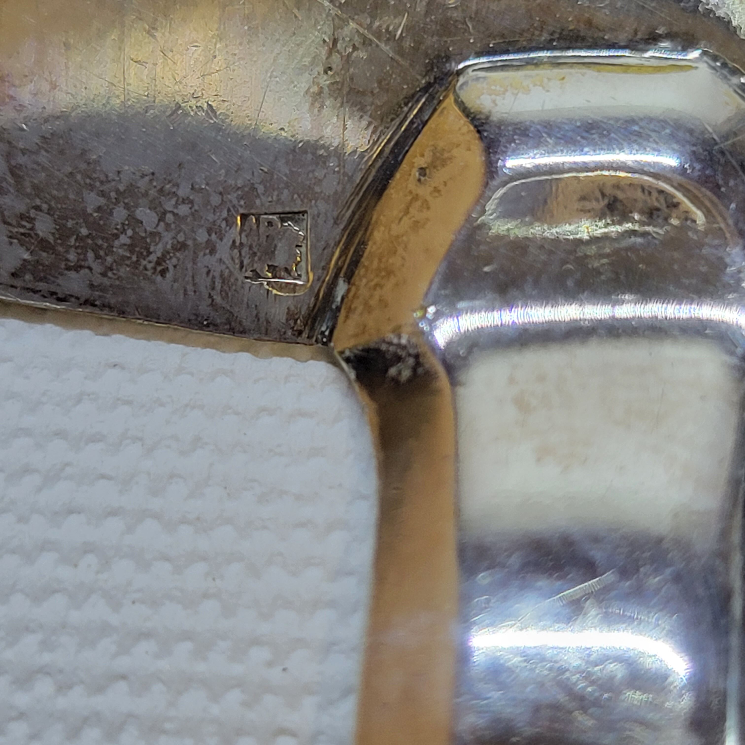 Old Silver Metal Cake Pie Server