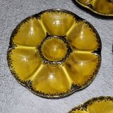 Authentic old vintage oyster set signed Gien France