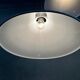2x vintage white metal pendant lamps – 1980s