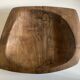 Vide poche forme libre mid century XXL en bois d'olivier