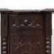 Pair of Breton Carved Oak Bedside Cabinets, France, circa 1900